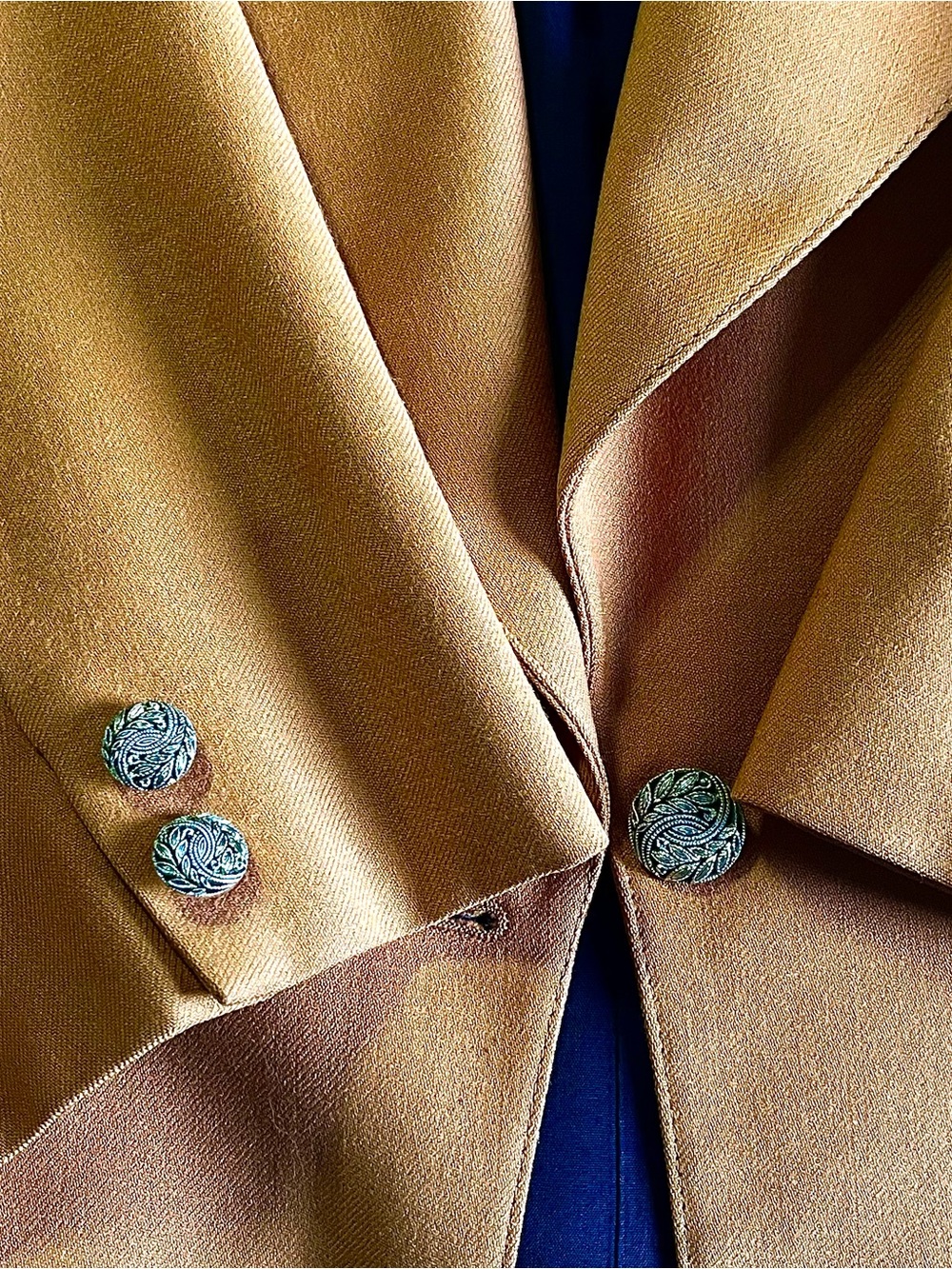 Vintage 90s Lipton’s Rust Orange Pure Wool Blazer Canada 14 - Picture 5 of 7